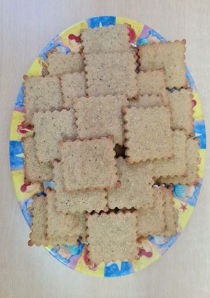 Una foto de Crackers de harina de garbanzos 🌱