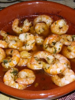 Una foto de Gambas al pilpil