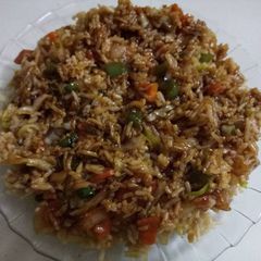 A picture of Chinese fried rice.
