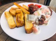 Una foto de almuerzo keto