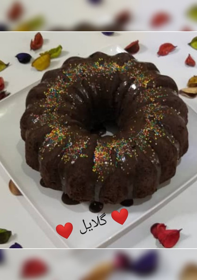 عکسی از دستور کیک دبل چاکلت 😋
