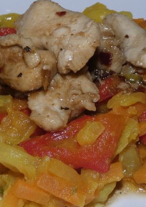 Ferdeszemű csirke Ázsiából recept fotója