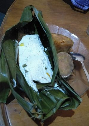 Foto resep Menu dietku pepes tahu kemangi dan ubi kuning