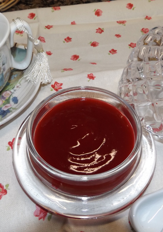 Una foto de Mermelada rápida de arándanos rojos al aroma de clementinas