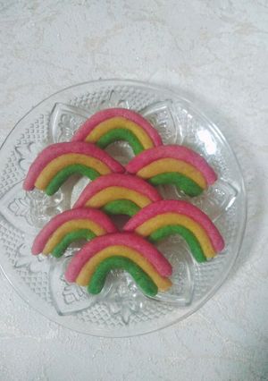 Foto resep Cookies pelangi teflon