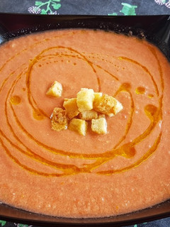 Una foto de Gazpacho de cuchara 🥄 en Monsieur Cuisine