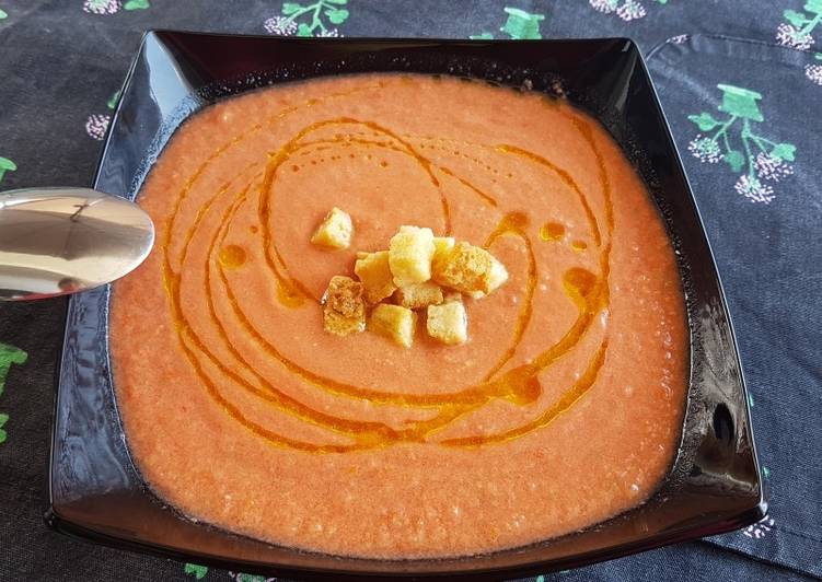Gazpacho de cuchara 🥄 en Monsieur Cuisine