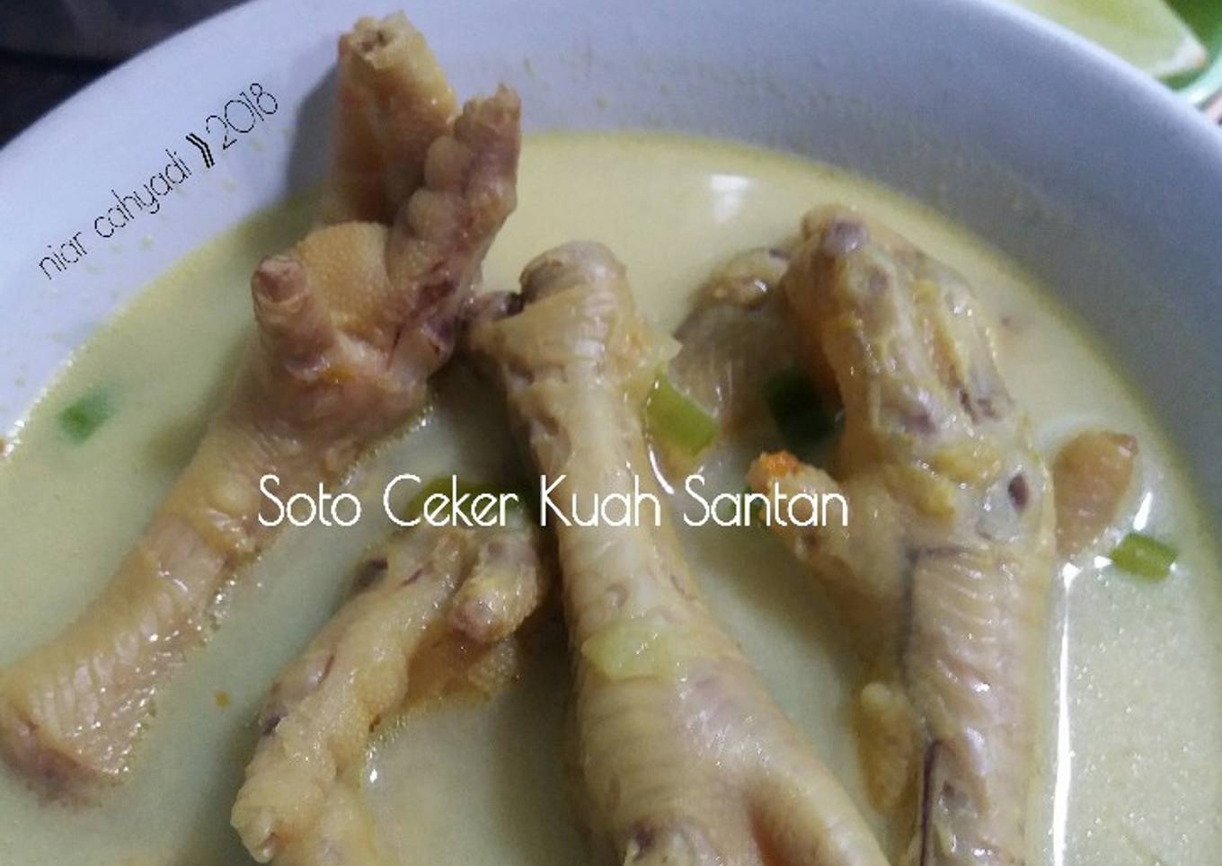 Soto Ceker Kuah Santan