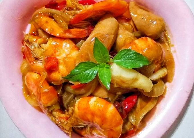 Resep Udang Sosis Asam Manis Pedas Oleh Linda Luvi Cookpad