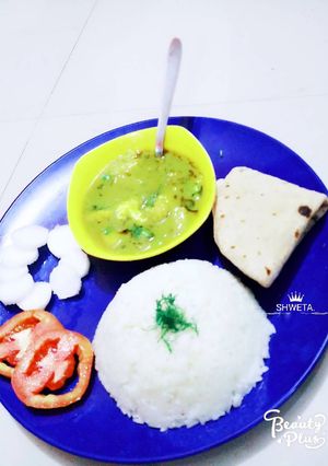 निमोना और राइस चपाती सलाद (Nimona and rice, chapati, salad recipe in hindi) रेसिपी मुख्य फोटो