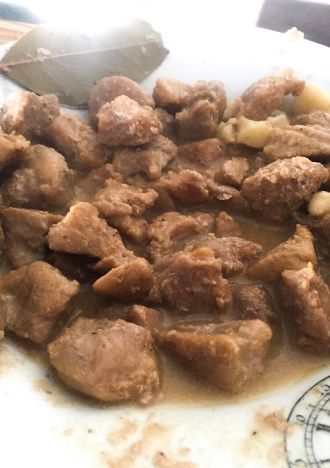 Una foto de Magro de cerdo al ajillo