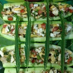 A picture of Stuffed Cucumber Boat.