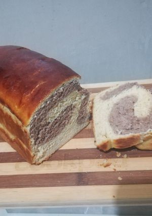 A picture of Chocolate marble bread.