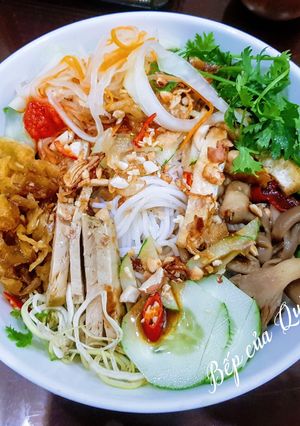 Hình của món Bún chay khô.