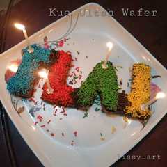 Kue Ultah Wafer Coklat (no baking/masak)-レシピのメイン写真