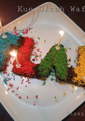 Foto resep Kue Ultah Wafer Coklat (no backing/masak)