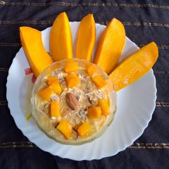 A picture of Mango shrikhand.