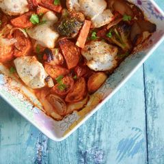 A picture of Chicken, Tomato & Sweet Potato Bake.