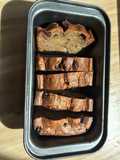 Moist eggless banana bread