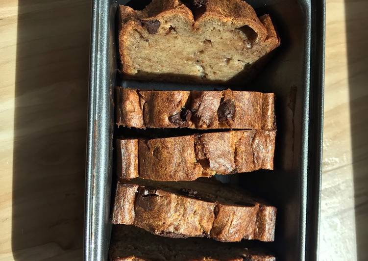 Moist eggless banana bread