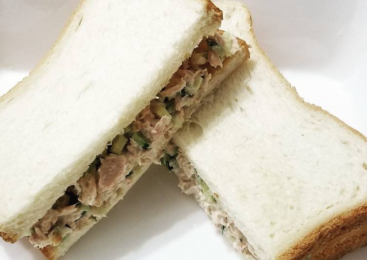 Easiest Way to Prepare Speedy Tuna Cucumber Sandwich