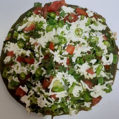 Palak Paneer Uttapam (protein rich) A picture of Palak Paneer Uttapam (protein rich).