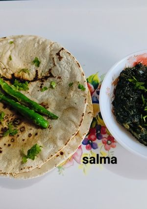देसी साग और ज्वार रोटी रेसिपी मुख्य फोटो