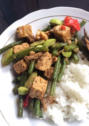 Foto resep Tumis Tempe Pete Kacang Panjang