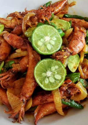 Foto resep Cumi pete cabe ijo
