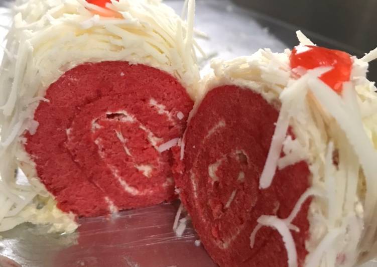 Bumbu Red Velvet Roll Cake | Cara Membuat Red Velvet Roll Cake Yang Sempurna