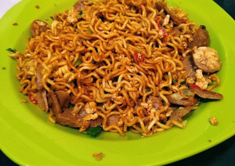 Resep Bakmie goreng sederhana Anti Gagal