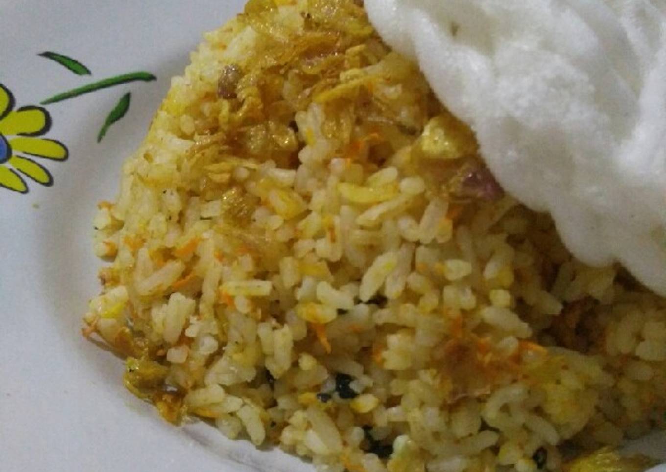 Nasi goreng wortel nori