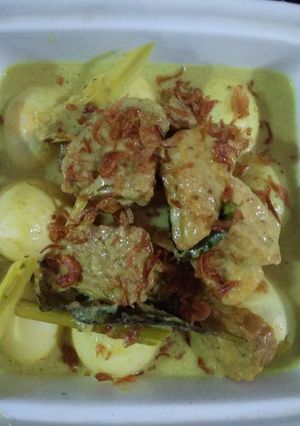 Foto resep Opor telur,tahu dan tempe
