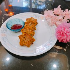 A picture of Chickpea Stars/Chana Patties/Chickpeas cutlet.