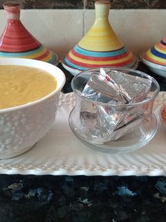 صورة لوصفة شوربة العدس بالجبن المثلث