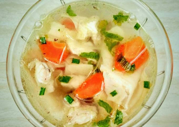 Sup Ayam Kembang Tahu foto resep utama