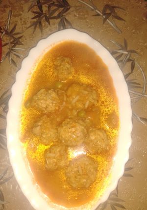 صورة لوصفة كريات الدجاج و الارز