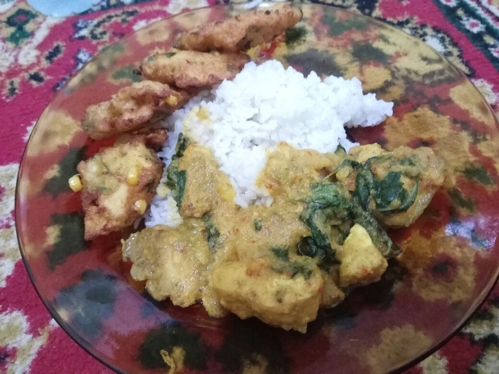 Resep Ayam Woku Kemangi + Ampal Jagung atau Perkedel Jagung yang Sempurna