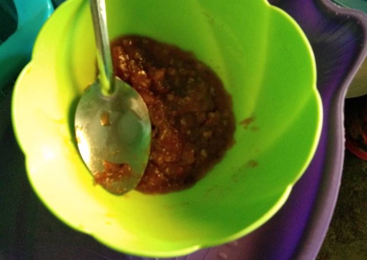 Bagaimana Menyiapkan Sambal jahe merah, Lezat Sekali