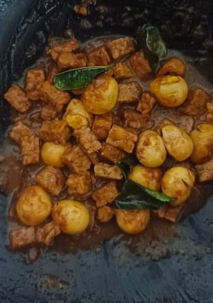 Foto resep Semur tempe telur puyuh sederhana