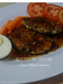 Foto resep Steak tempe saos lada hitam