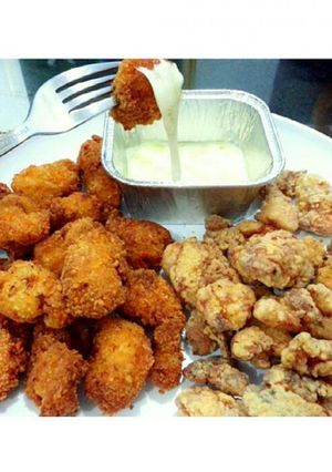 Foto resep chicken popcorn mozarela