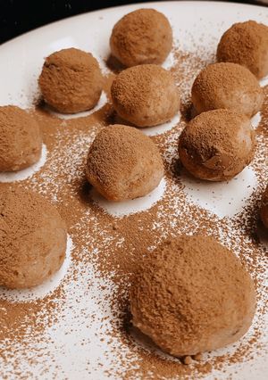 Una foto de Trufas veganas