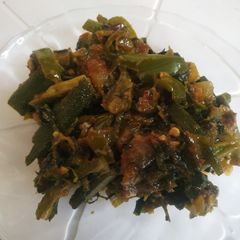 Methi bhindi ki sabji A picture of Methi bhindi ki sabji.