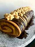 Brazo de Reina manjar café (brazo de gitano)