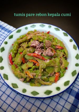 Foto resep Tumis pare rebon kepala cumi