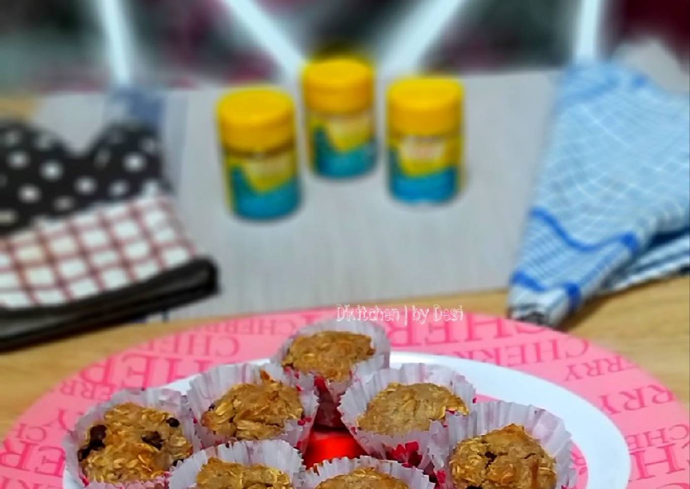 Muffin oat with raisin