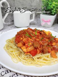 Foto resep Spaghetti Saus BBQ