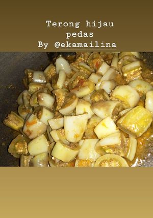Foto resep Terong Hijau Pedas