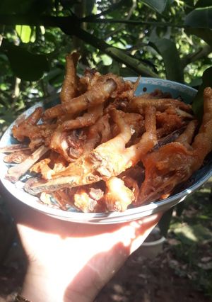 Hình của món Chân gà chiên giòn.